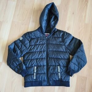 JUSTICE light weight Puffer Coat Jacket Girls Size 14/16 packable travel bag